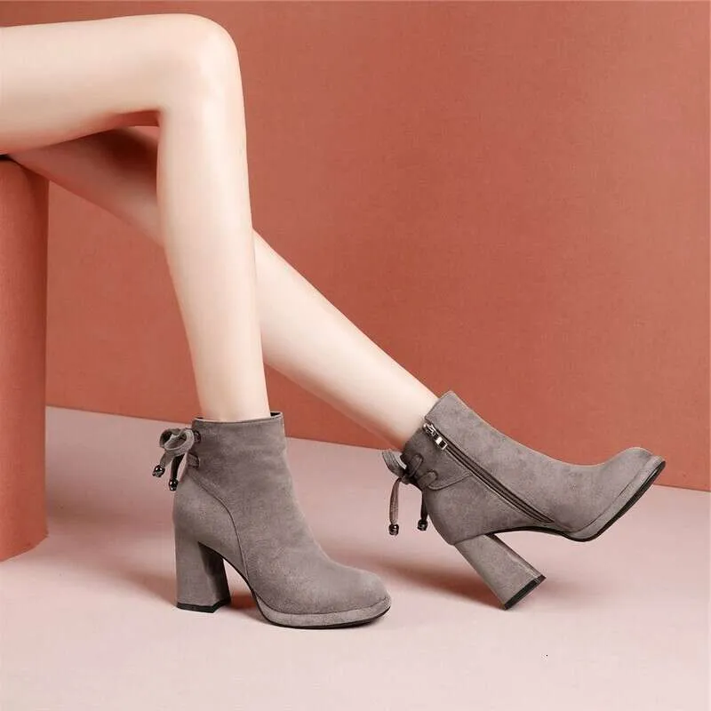 Women's Boots Autumn Winter Fleece Fashionable Wear Minimalist style Comfortable Triple Camel Free shipping size_voghion.com