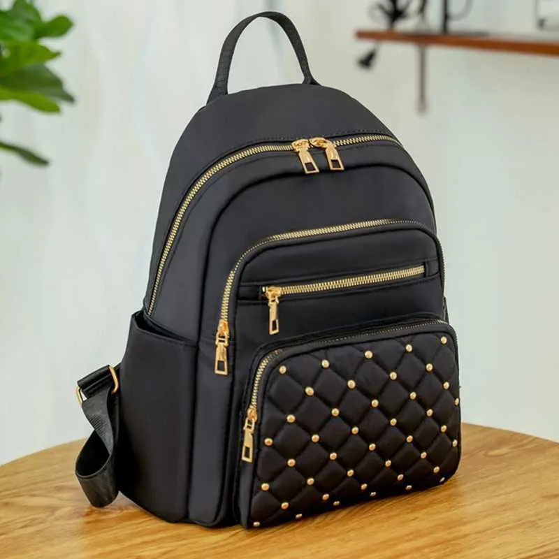 Fashion high-quality nylon travel womens large backpack Y241116_voghion.com