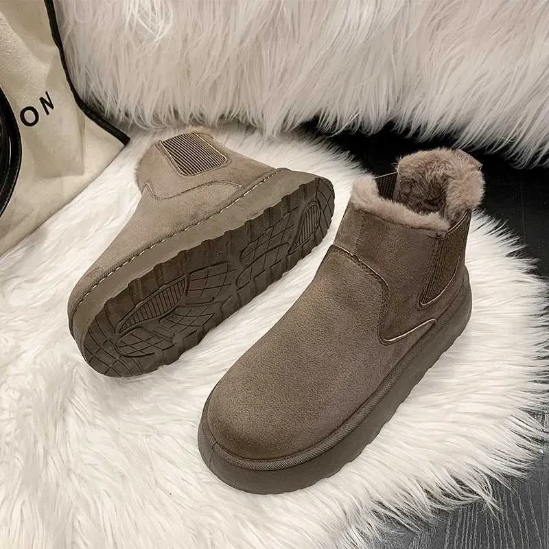 Neue Winter-Schneestiefel aus verdicktem Plüsch, warm, einfach und vielseitig, bequeme Baumwollschuhe M241005_voghion.com