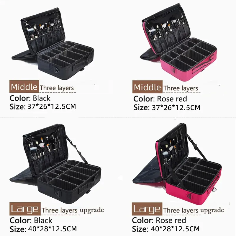 Upgrade-Kosmetiktasche mit großer Kapazität -selg Professioneller Reise-Make-up-Koffer für Frauen 240723_voghion.com