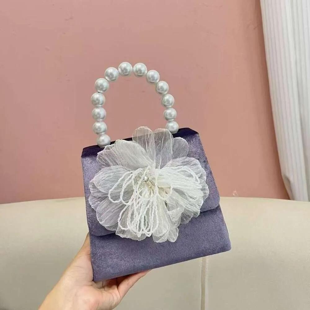 Elegant Beaded Square Clutch Bag Handbag And Shoulder Bag Set_voghion.com