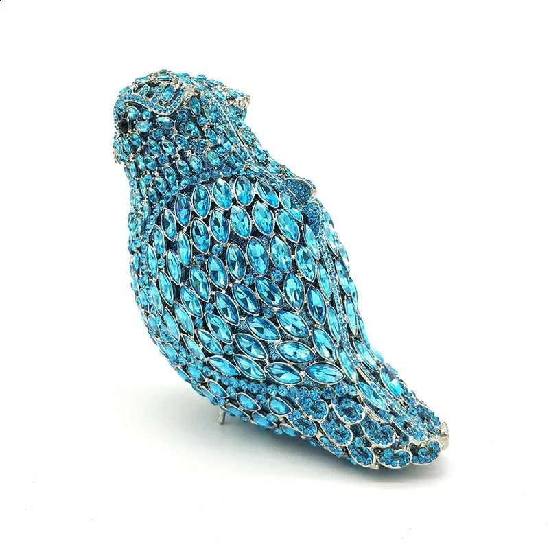 Ladies handbag Bridal wedding women evening party bag dias bird parrot clutches elegant crystal purse 240731_voghion.com