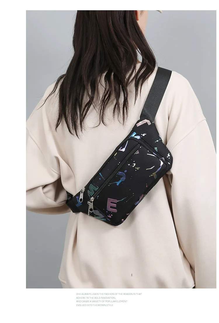 Marsupi da donna con stampa bronzata, cintura alla moda, borse a tracolla, marsupio da corsa, viaggio, allenamento_voghion.com