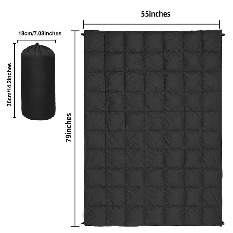 20cm quadratisch gesteppte Outdoor-Park-Strand-Reisedecke feuchtigkeitsdichte Matte 20d Anti-Spritzwasser_voghion.com