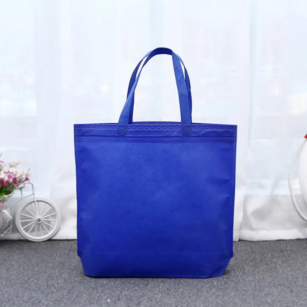 Reusable Canvas Cotton Fabric Shopper Bag Women Tote Shoulder Non-woven Environmental Case Organizer Multifunction_voghion.com