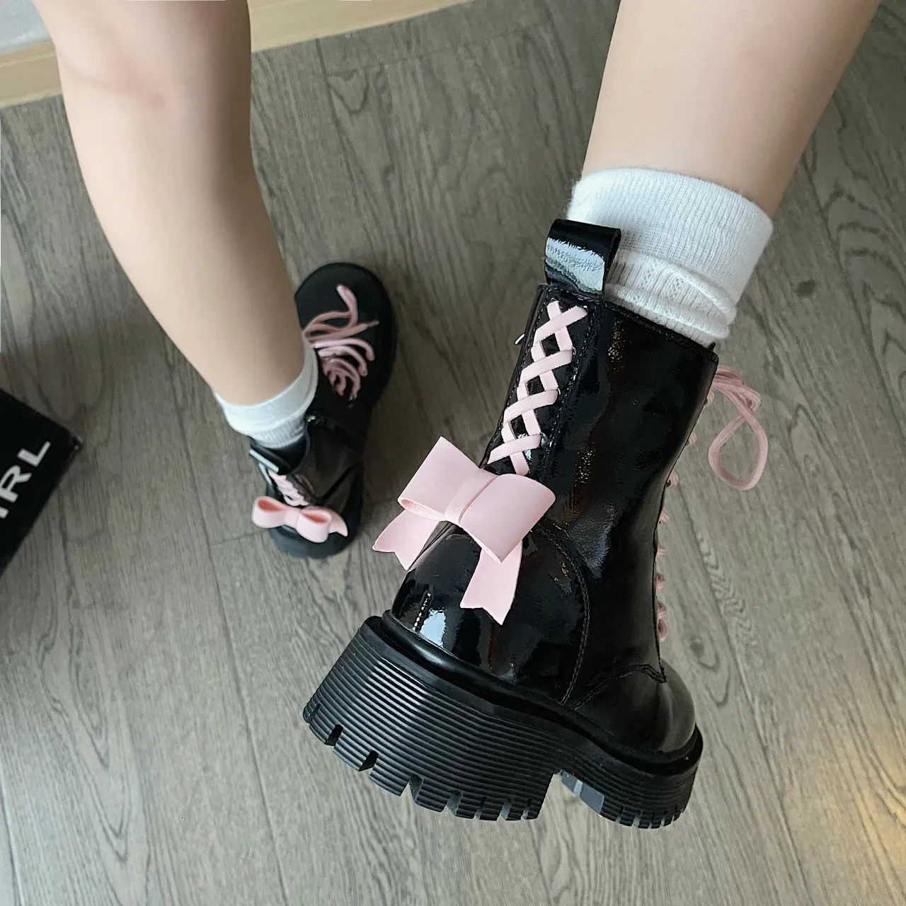 Platforms Boots Womens Cheap Female Boot Winter Booty Woman Trend Military Tacticals Western Platform New Shoes 240620_voghion.com