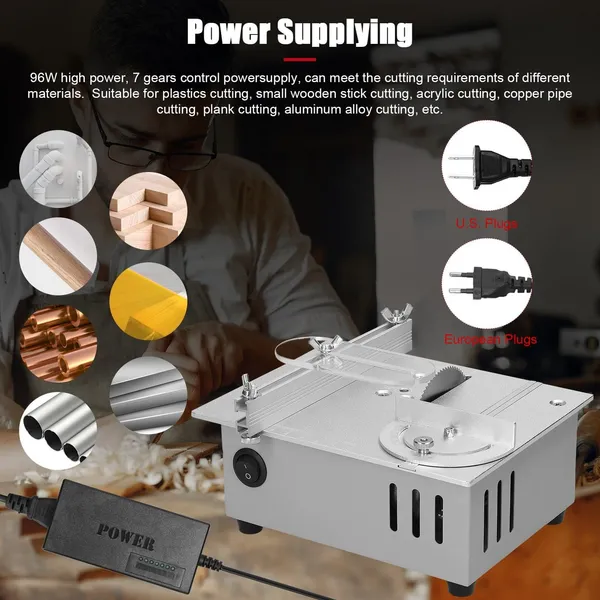 Compact Mini Table Saw For Wood, PCB, And PVC Cutting – Precision DIY Tool_voghion.com