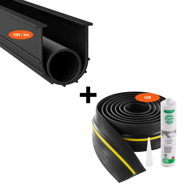Kit seuil et joint de bas de porte de garage profil en u pvc_voghion.com