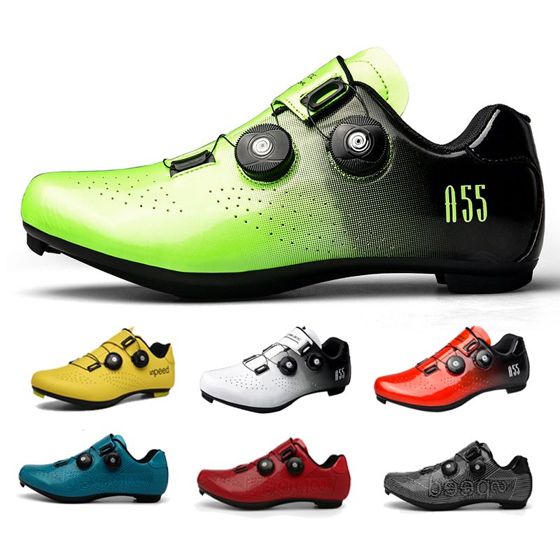 Cost performance Men's ultra light self-locking professional flat shoes, optional D-pedal, road bike compeon_voghion.com