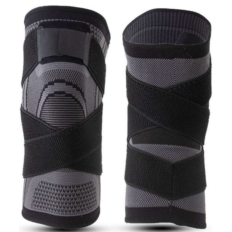 Sports Knitted Basketball Knee Leg Protectors Outdoor Cycling With Elastic And Breathable Straps For Anti Slip_voghion.com