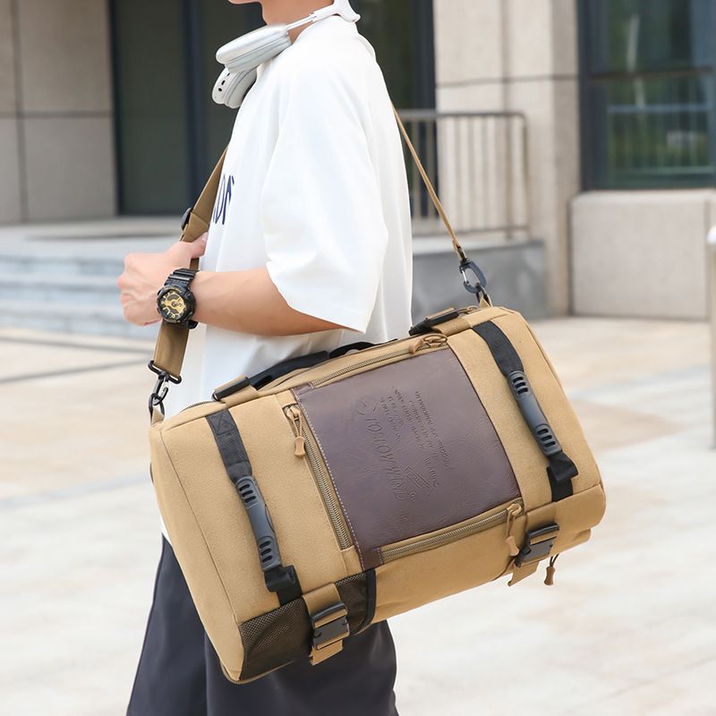 Rucksack Retro Casual Große Kapazität Herrenrucksack Multifunktionaler Reiserucksack_voghion.com