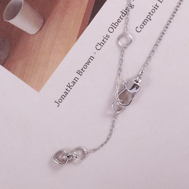 Bling Blue Diamond Elegant Charm Anhänger Halsketten für Frauen Quadratische Geometrie Kristall Perlmutt Liebe Hochzeit_voghion.com