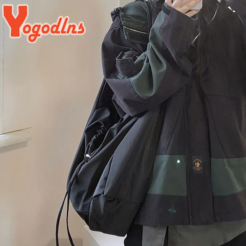 Große Kapazität Nylon Schulter weibliche Reise leichte Tote Casual Solide Farbe Crossbody Designer Hobo Bag Geldbörse_voghion.com