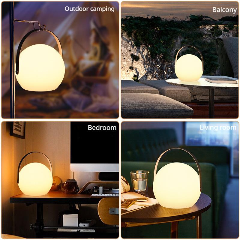 LED Soveværelse Sove ved sengen Trådløs Skrivebordslampe Udendørs Bærbar Fjernbetjening Bærbar Lampe Desktop Dekorativ Lampe_voghion.com