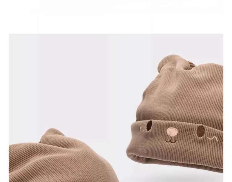 Postpartum maternità autunno e bambini sciarpa lavorata a maglia lana mostra piccolo viso carino berretto freddo inverno_voghion.com
