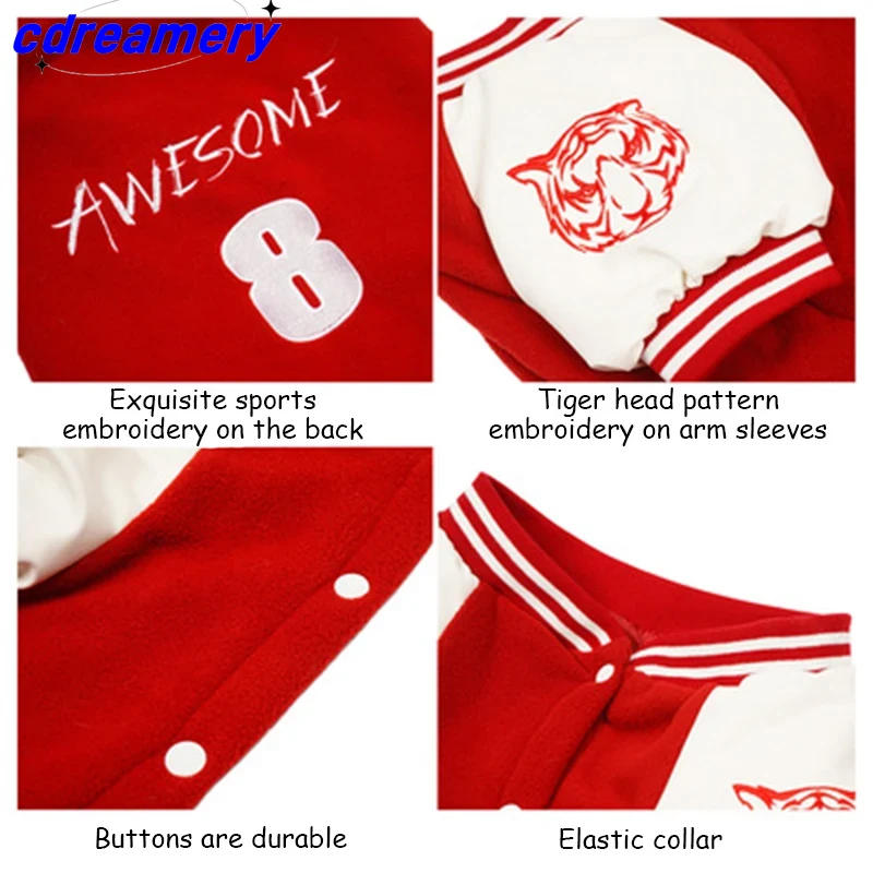Vêtements pour chiens, uniformes de baseball pour animaux, vestes pour chiens de petite, moyenne et grande taille, vêtements pour chihuahuas et labradors_voghion.com