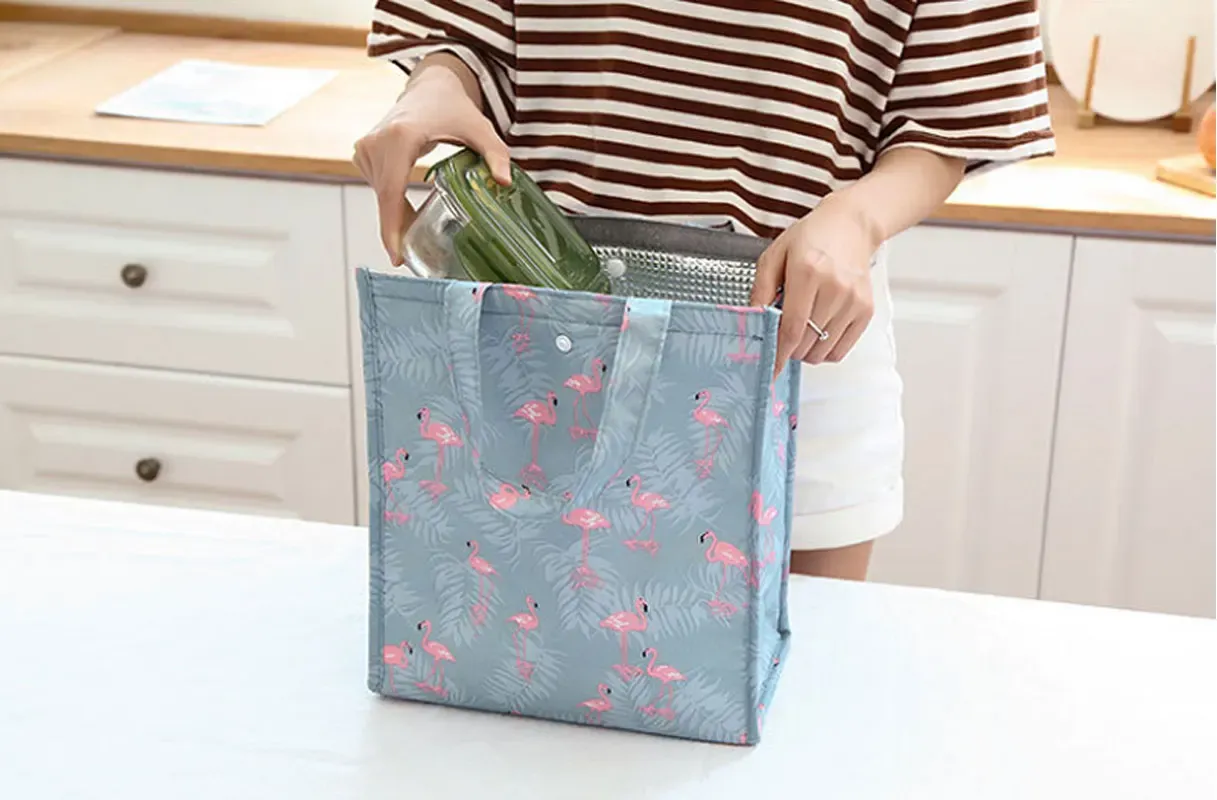 2024 Fashion Box Portable Insulated Canvas Thermal Food Picnic Tote Cooler Bag Lunch Bags For Women Kids_voghion.com