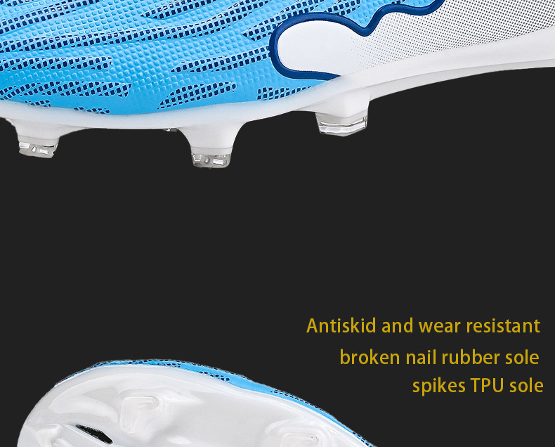 Soccer shoes Men's and women's spike crushing student game training shoes_voghion.com