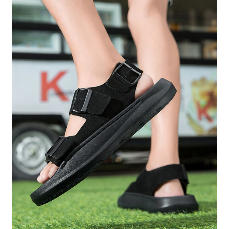 Nye herresandaler til sommer og fritidssko, strandsko, store størrelser_voghion.com
