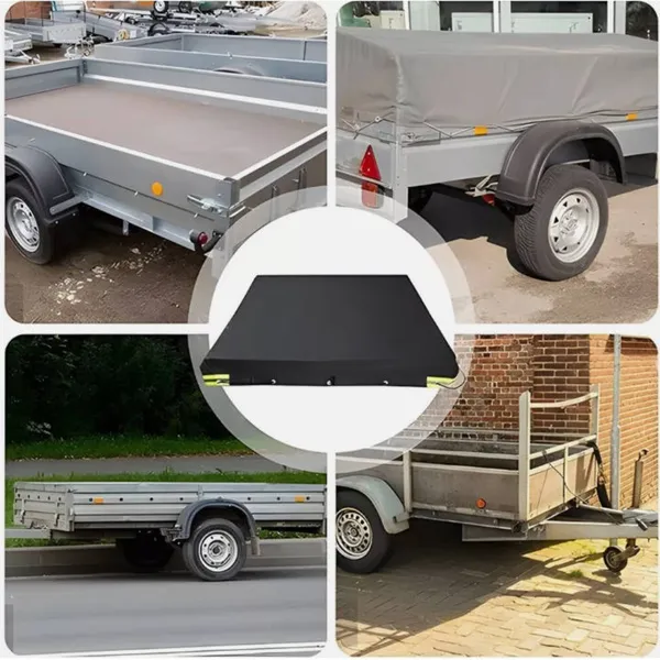 Waterproof Trailer Cover Tarp With Reflective Strips And Uv Shield_voghion.com