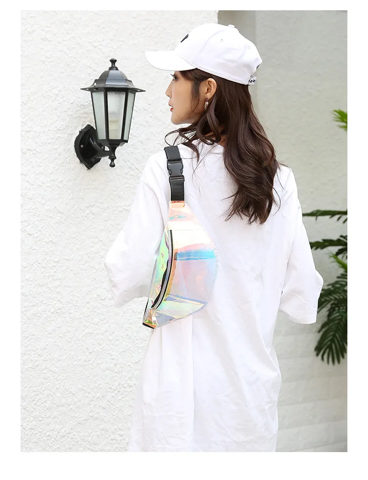 Waist Prsonality Dazzling Lasr Fanny Pack Watrproof Fashion Holographic Chst Bag Cross-Body Pockt Closur Coin_voghion.com