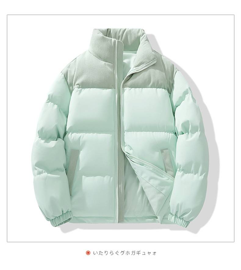 ​​"Retro Cord Couples Jacket – Acetate-Blend Quilted Bomber With Contrast Stitch Detailing (Unisex, 6 Vintage Revival Colors)"​​_voghion.com