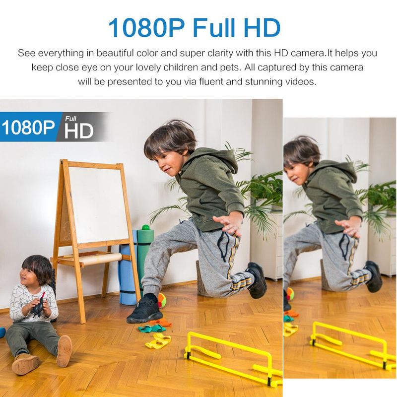 XD uppgraderad trådlös WIFI hemsäkerhet HD night vision mini mobil övervakningskamera_voghion.com