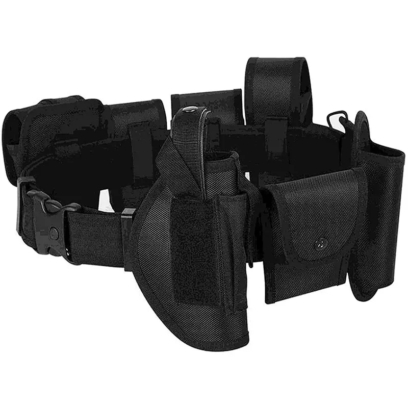 10-in-1-taktische Sicherheitsgürtel, multifunktionaler Pistolenhalfter, Taschenlampenbeutel-Set, Utility-Kit, Dienstgürtel 250715_voghion.com
