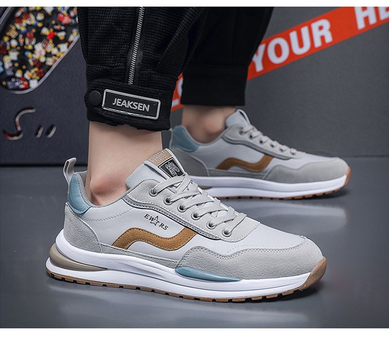 Men's summer new breathable plate men's trend with height increase sports casual running tide shoes_voghion.com
