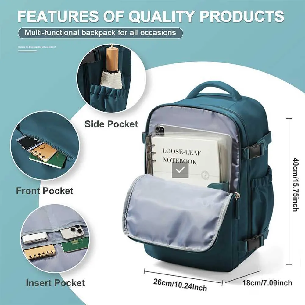 Laptop Travel For Women Men Business Suitcase Cabin Backpack Airplane Carry-On Bag Wizzair 40x30x20 College Casual_voghion.com