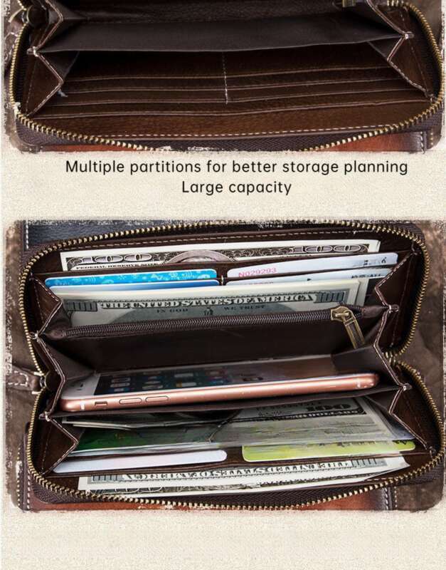 Leather Wallet, Handbag, Card Bag, Women's Bag, Sports Bag, Men's Bag, Multifunctional Large Capacity, Stylish And Beautiful
_voghion.com