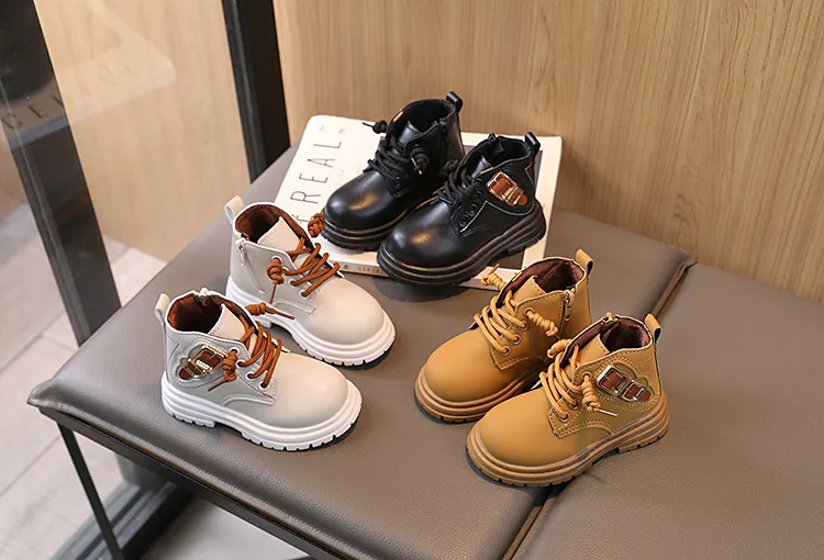 Toddler Kids Autumn Winter New Child Shoes Littlesprouts Girls Baby Brown Boys Casual Soft Soled Short Boots Sizes 21 -_voghion.com