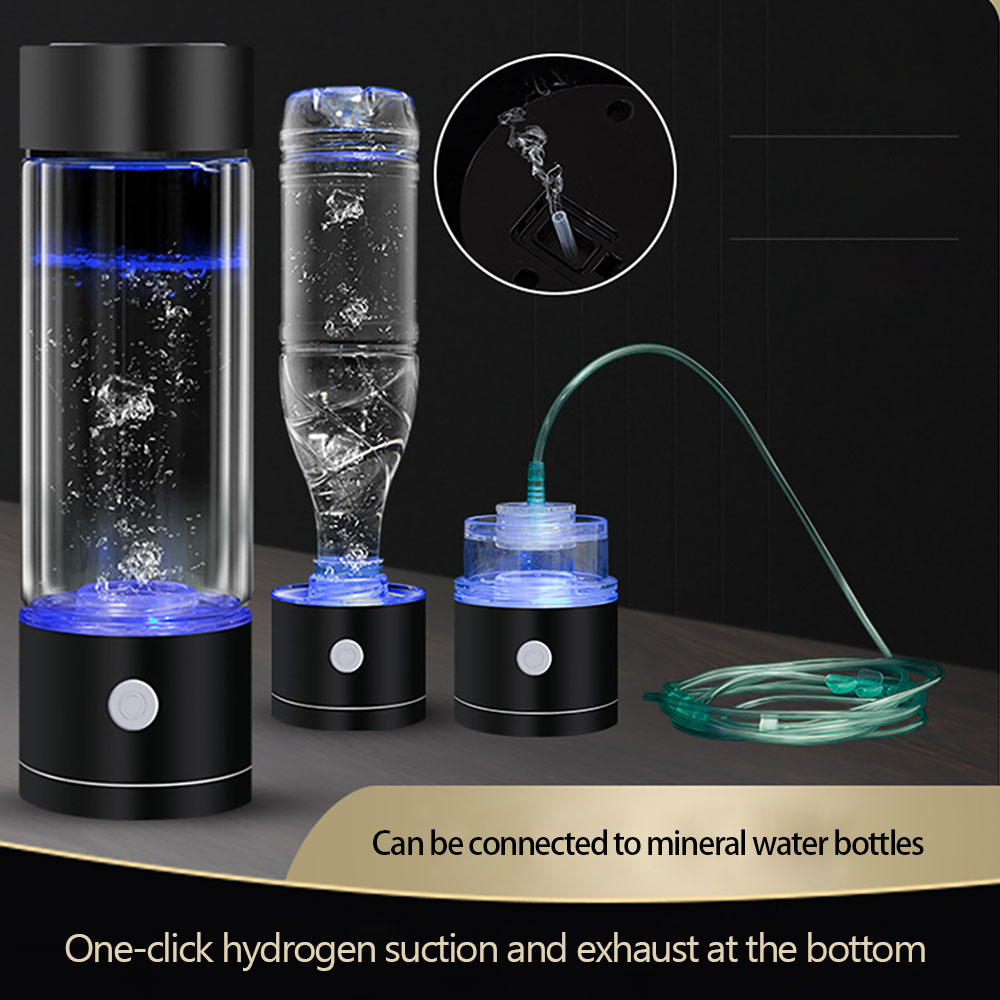 Generator de apă hidrogenată alcalină Maker USB reîncărcabilă ionizator de apă sticlă super antioxidant ORP cană de apă bogată în hidrogen_voghion.com