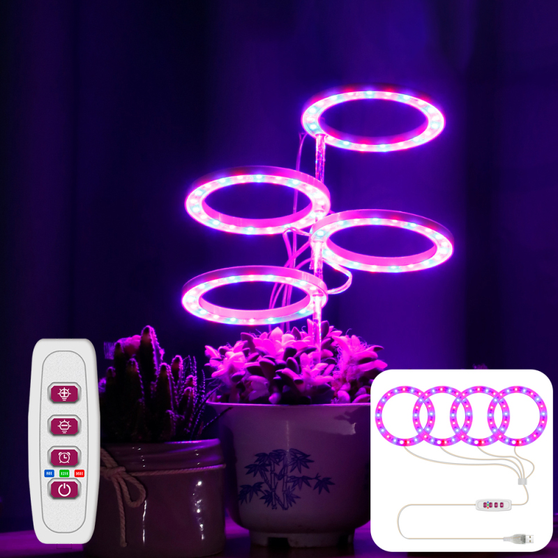 Angel Ring Grow Light For Plants Phyto Grow Lamp USB 5V Phytolamp Growth Landscape Lighting For Indoor Plants Bonsai Flowers_voghion.com