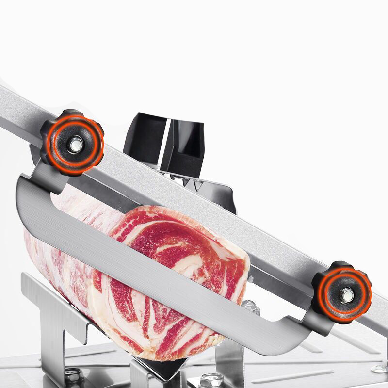 Manual Meat Slicer Household Frozen Meat Cutting Machine Vegetables Cutter Desktop Alloy+Stainless Steel Thickness Adjustable_voghion.com