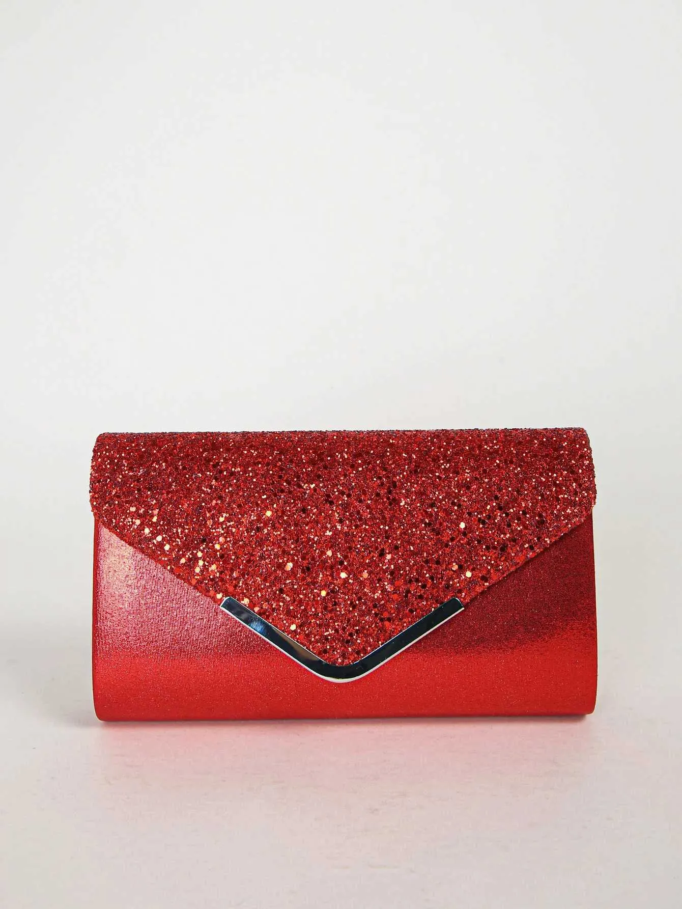 Womens evening envelope handbag promotion sequin clutch wallet shoulder chain cross body bag Y241019_voghion.com