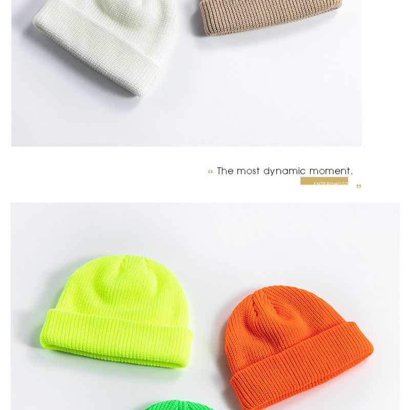 Unisex Winter Knitted Casual Skull Men's Gift Warm Cuff Beanie Cap Turn Up Hat_voghion.com