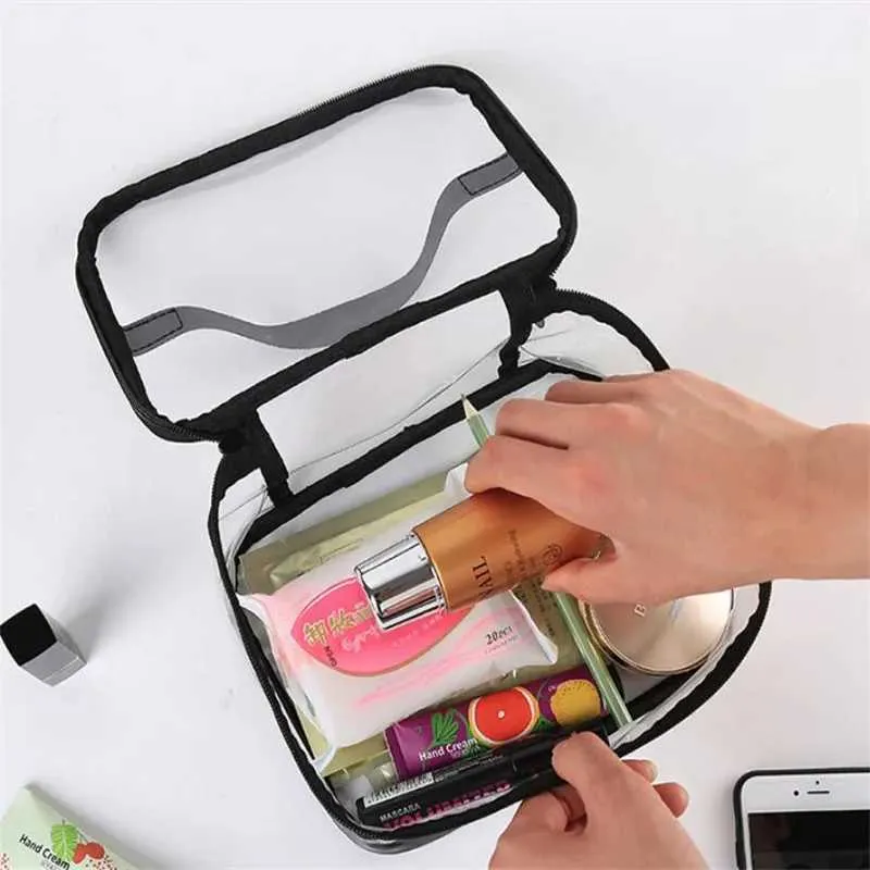 Borsa per il trucco trasparente impermeabile in PVC da donna Y241023_voghion.com