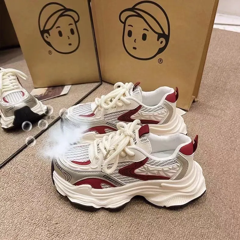 Trendy Frauen Turnschuhe Laufen Klobige Schuhe Mode Vielseitig Athleisure Kostenloser versand_voghion.com