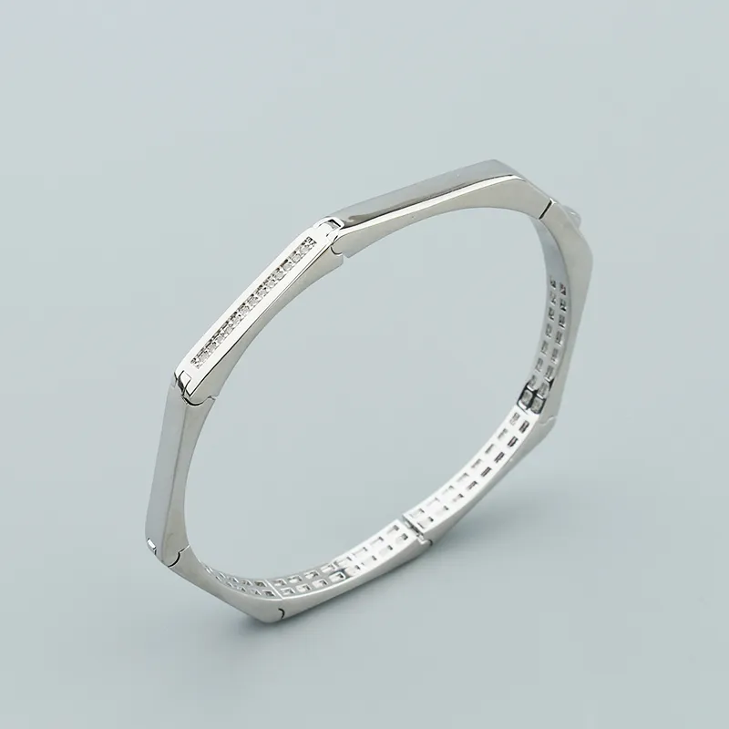 bamboe gouden sliver Leopard Diamond Bangle armbanden ketting Love Designer voor vrouwen mannen open paar modeontwerper_voghion.com