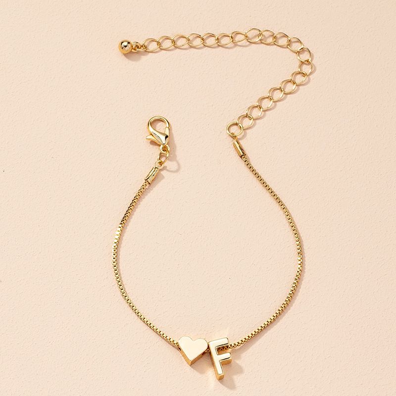 Bracelet Love Words Hand Personalized Jewelry Simple 26 English Letters_voghion.com