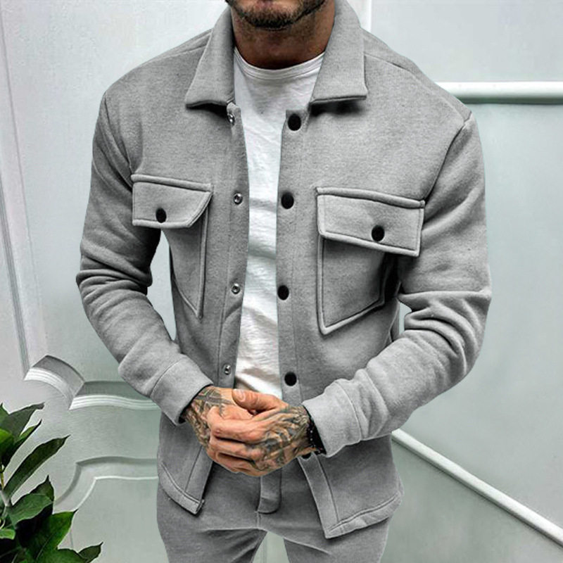 2024 Winter Neue Plüsch Mode Casual Jacken Trendy Herrenbekleidung_voghion.com