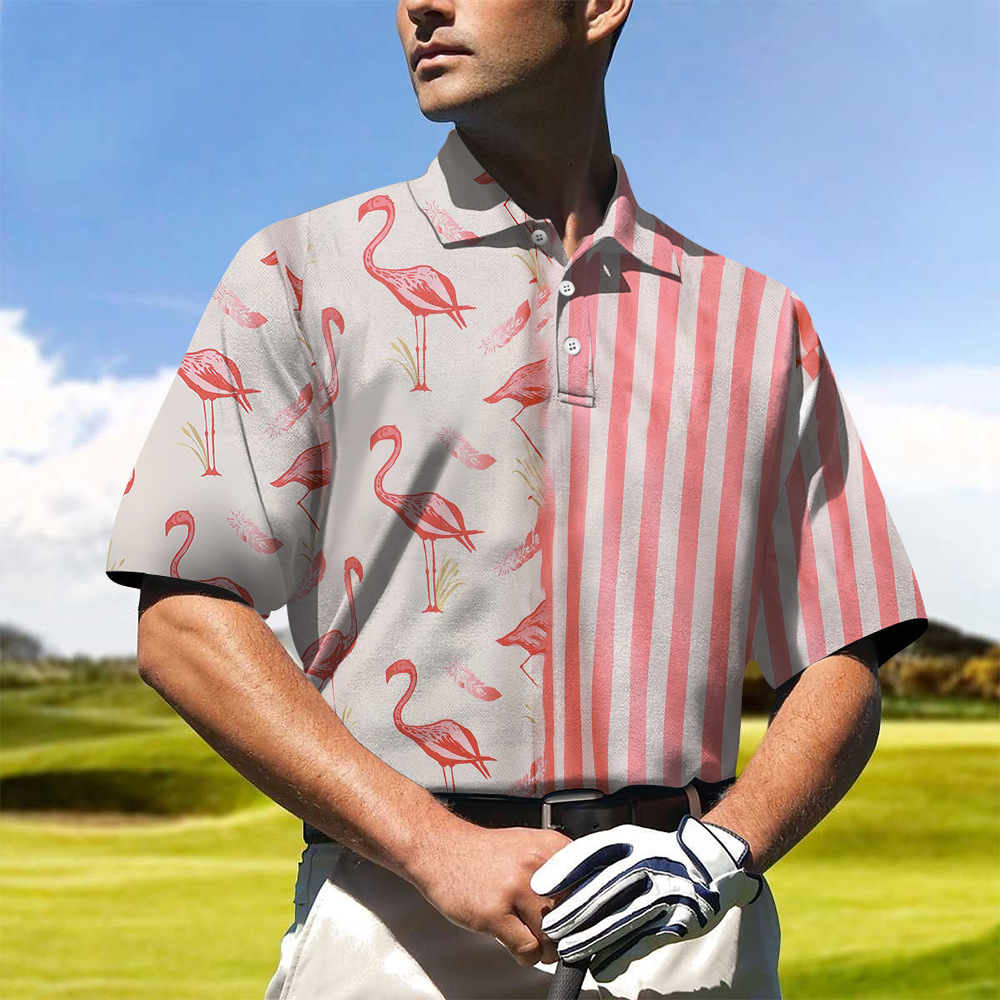 Men's Clothing Hot Sale Hawaiian Men's Shirt Striped Print Short Sleeve Shirt Men's Casual Daily Shirt Polo Shirt_voghion.com