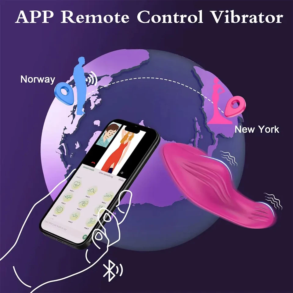 Tragbarer App Gesteuerter Vibrator Für Clitoris Und Vagina_voghion.com