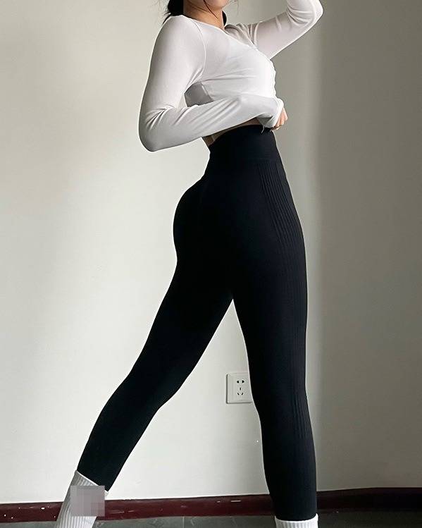High Waist Yoga Pants For Women - Seamless Tummy Control Workout Leggings With Breathable Fabric For Gym, Running & Daily Wear_desvips.com
