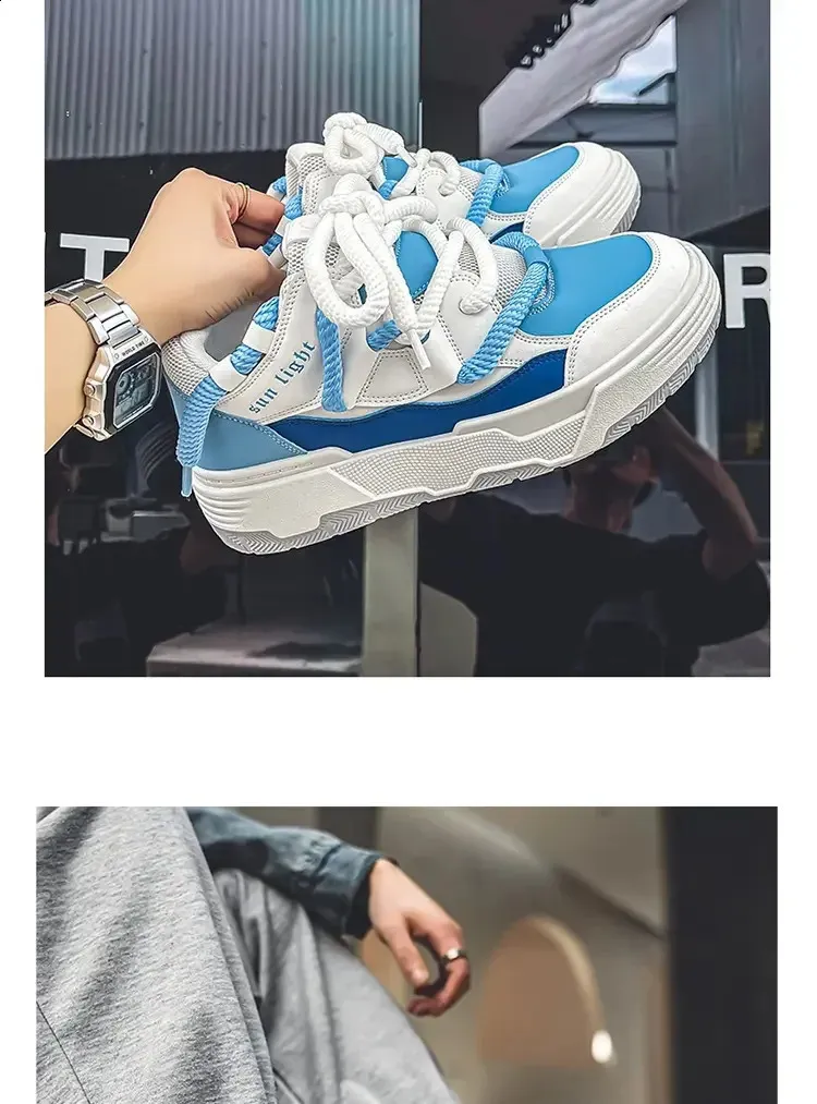 Mężczyzna Projekt Kobiety Mężczyźni Chleb Szeroka Podeszwa Pary Unisex Chunky Sneakers Hip Hop Sportowe Buty 41 42 240801_voghion.com