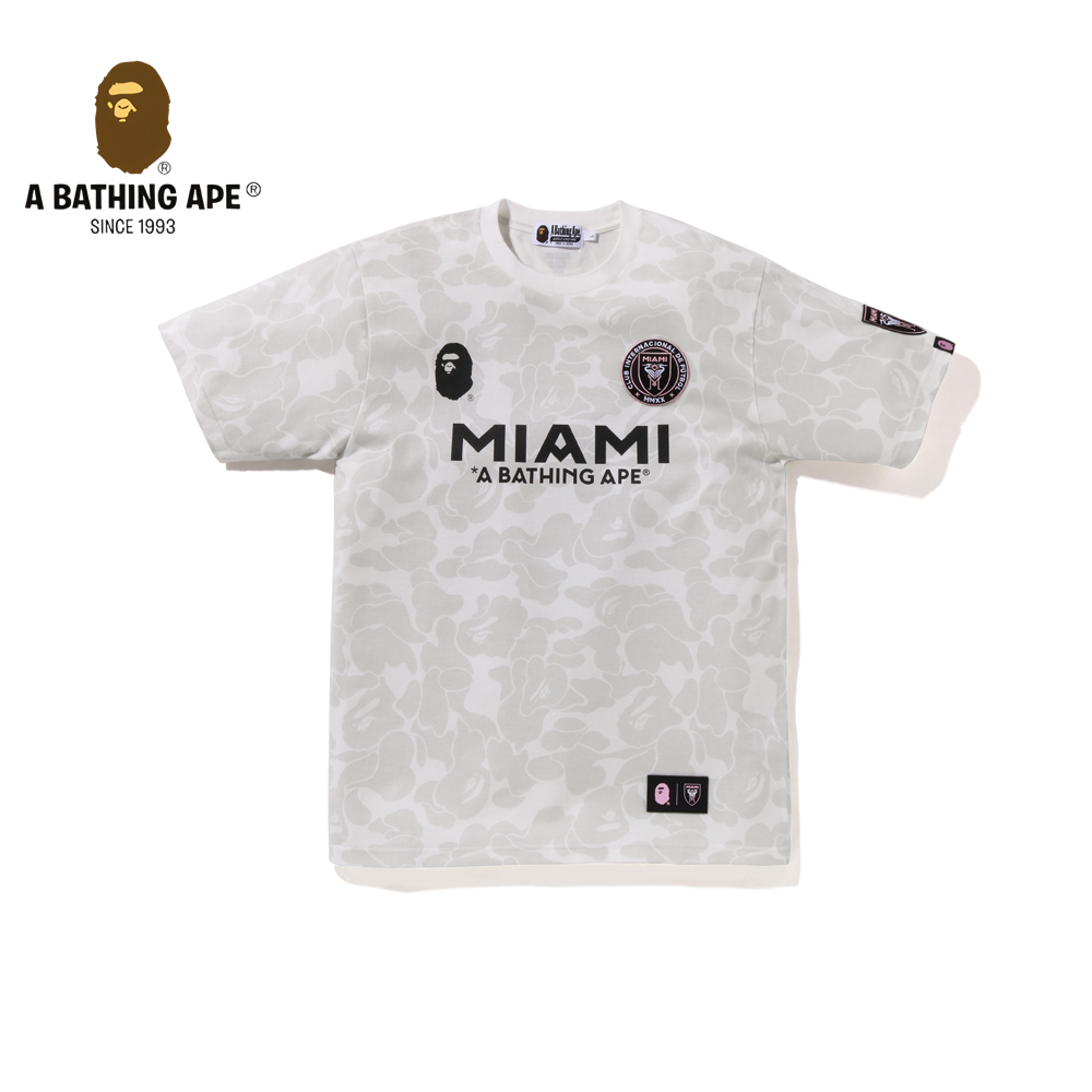 A BATHING APE Miami Collaboration Ape Head Short Sleeve T-shirt Made Of Pure Cotton Fabric
