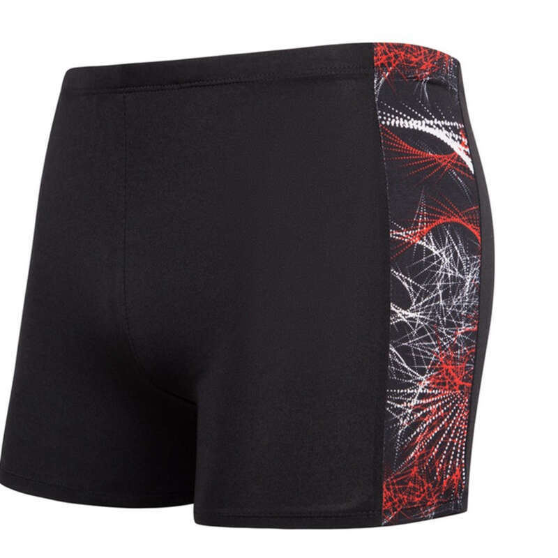 Costume da bagno da uomo con stampa alla moda e angoli piatti, taglie forti, pantaloni da ragazzo grasso, 300 libbre_voghion.com