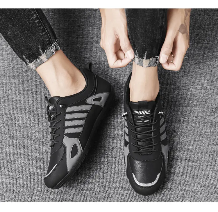 Chaussures décontractées en cuir pour hommes, pointures 39-44_voghion.com