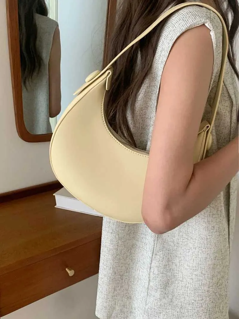 Elegant Women's Shoulder Bag And Handbag In Solid Pu Leather_voghion.com
